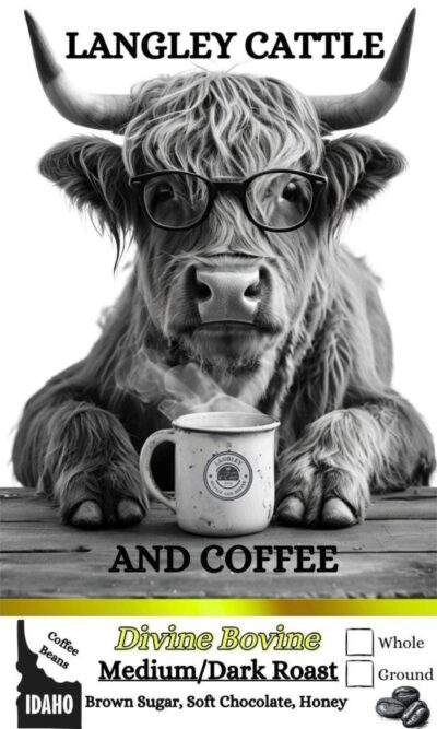 Subscriptions 5 Divine Bovine – Medium/Dark Roast – Brown Sugar, Soft Chocolate, Honey – Subscription