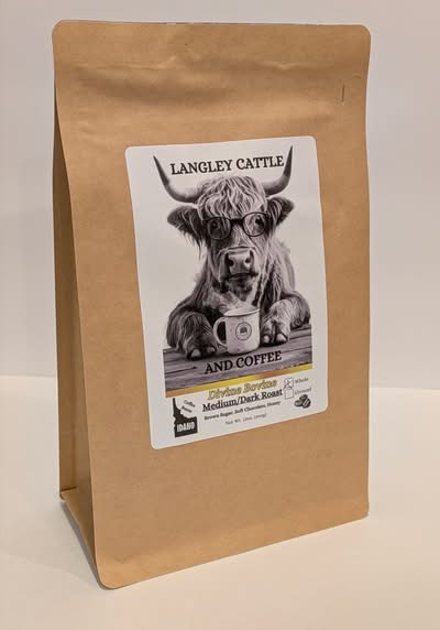 Cart 2 Divine Bovine – Medium/Dark Roast – Brown Sugar, Soft Chocolate, Honey