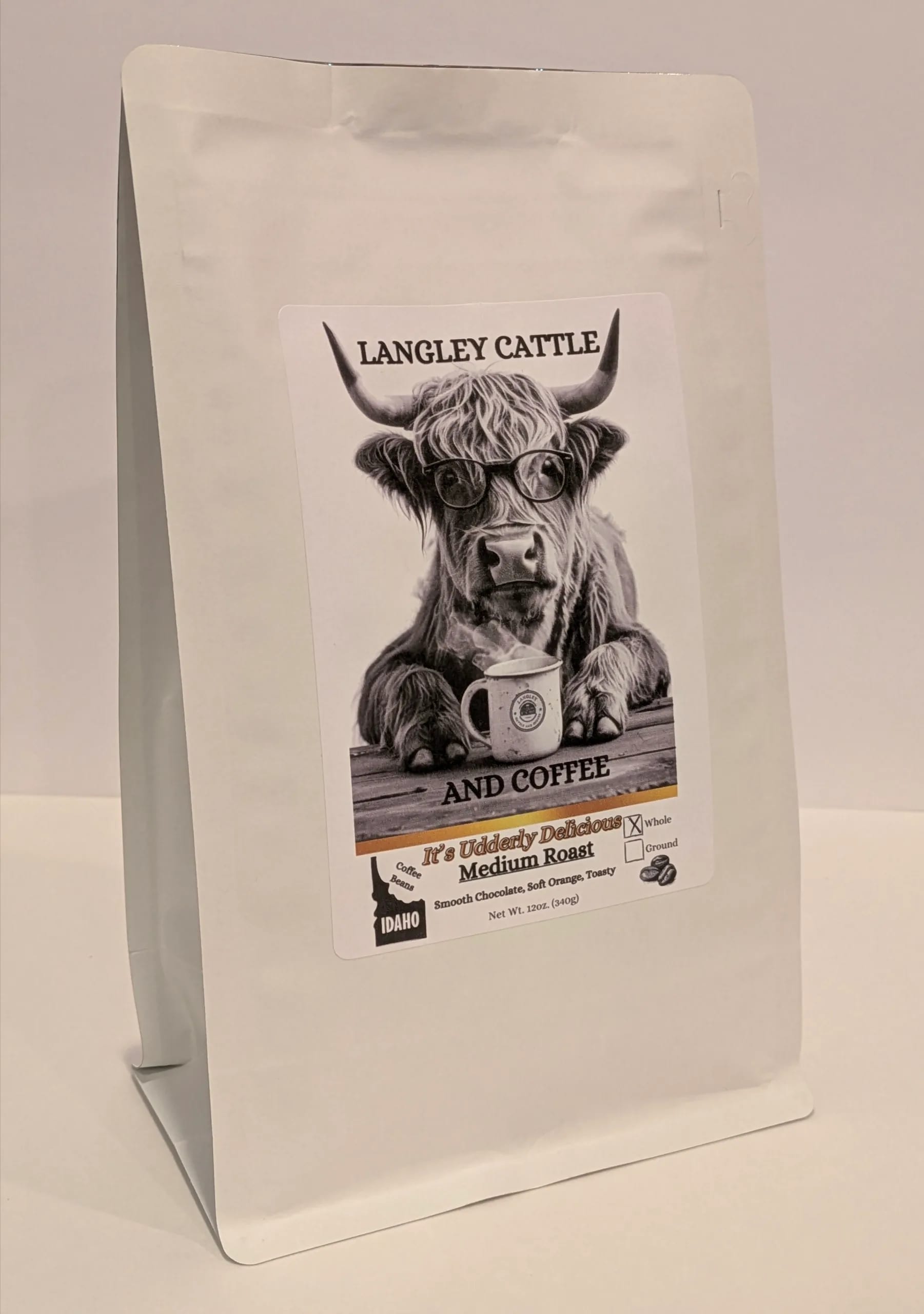 It’s Udderly Delicious – Medium Roast – Smooth Chocolate, Soft Orange, Toasty